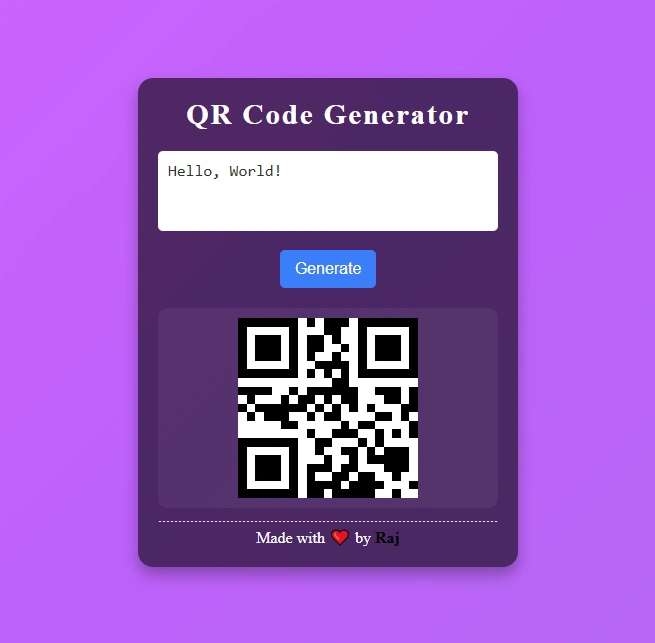 QR Code Generator